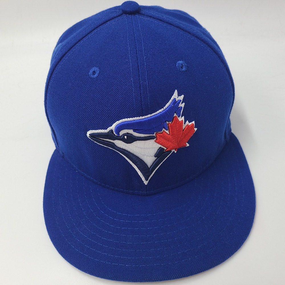 Toronto Blue Jays Hat Fitted 7 1/4 New Era 59Fifty Blue MLB Baseball Logo Men